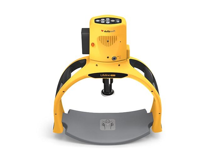 Yellow automated CPR chest compression device