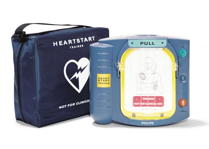 Philips HeartStart AED trainer with carrying case