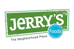 Jerry's Foods logo with neighborhood slogan