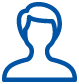 Generic user profile icon silhouette