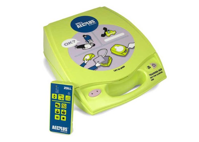 Zoll AED Plus trainer defibrillator with remote